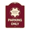 Signmission Highway Patrol Parking W/ Graphic Heavy-Gauge Aluminum Architectural Sign, 24" x 18", BU-1824-23906 A-DES-BU-1824-23906 - alternate 1